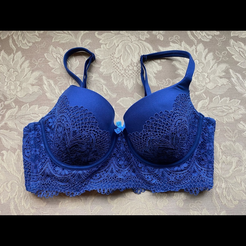 Victoria’s Secret Demi Lace Bra (Blue)